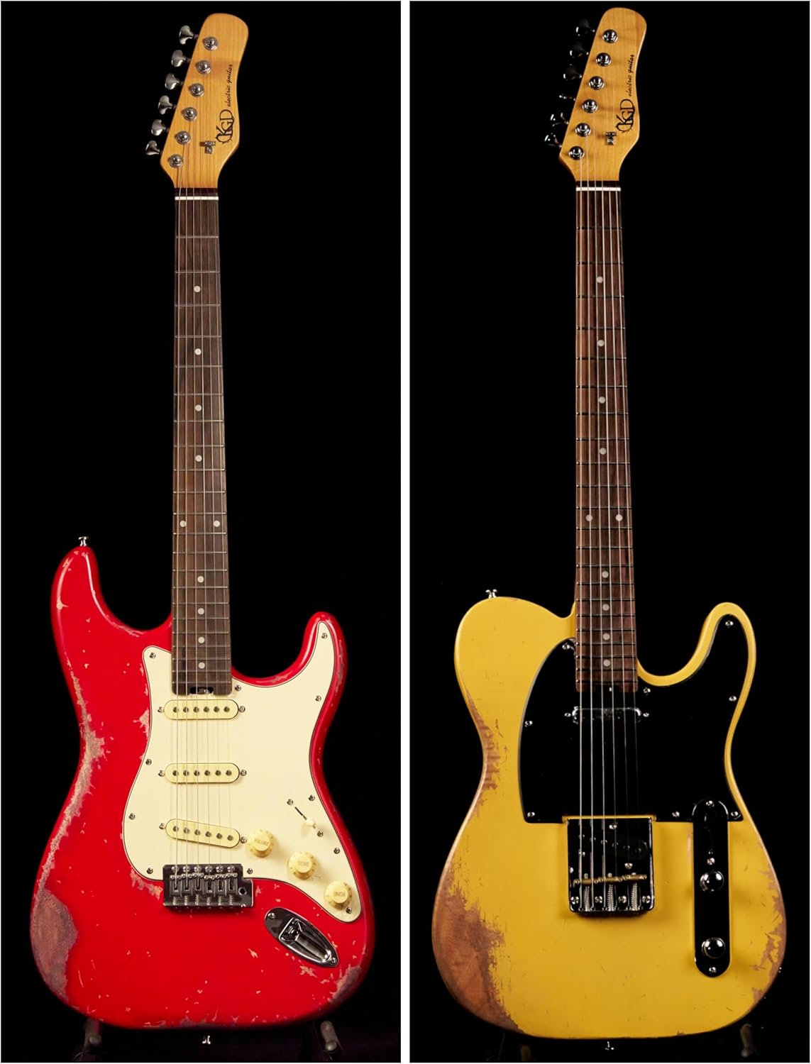 KGD Relic electric guitar and Relic TL electric guitar bundle merchandise