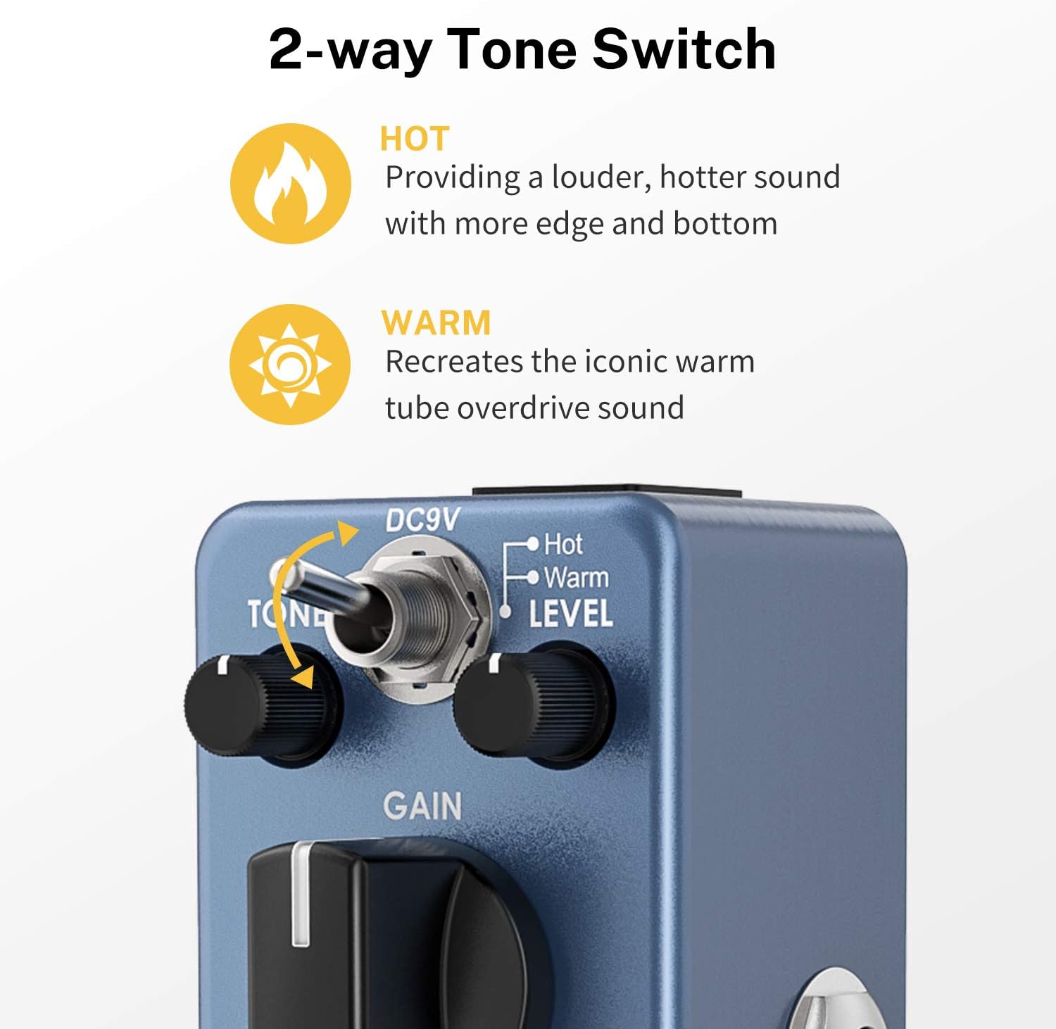 Donner Hush I Travel Guitar Portable Acoustic Guitar-Overdrive Guitar Pedal