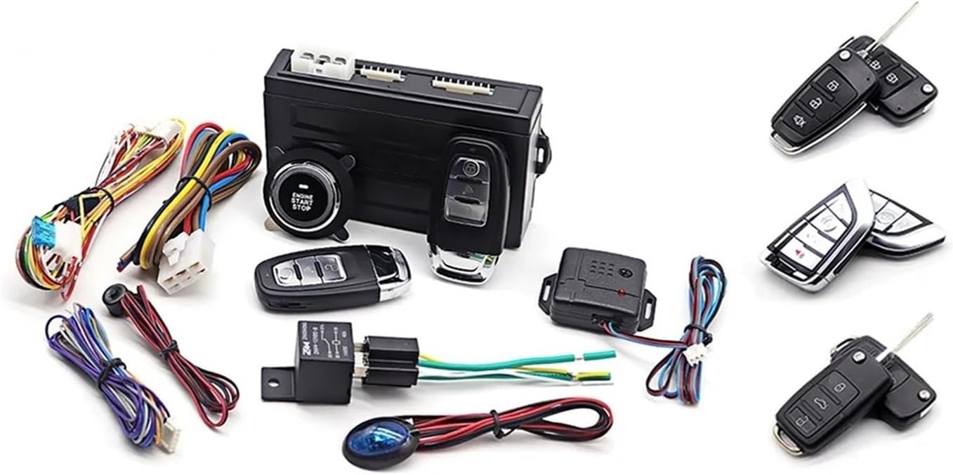 Car Alarm Keyless Entry Fit for Smart APP Start Stop Cars Ignition Button with Starter Start Kit(K5-9100DX(XDZ))