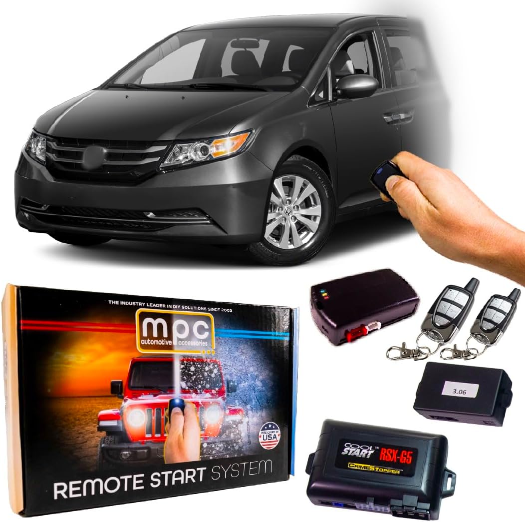 MPC Complete Remote Start Kit Compatible with Honda Odyssey 2011-2017 - (2) 5 Button Remotes