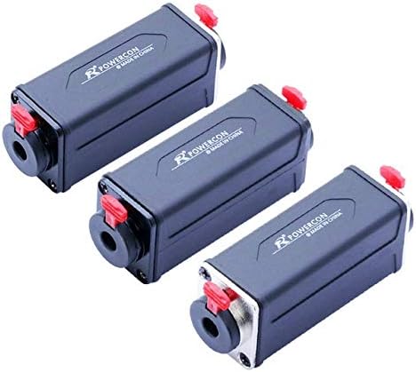 Davitu Electrical Equipments Supplies - 5pcs/lot Stereo 6.35mm Extender Coupler Female Jack Chassis Microphone Speaker Cable Extention Coupler - (Color: Mixed Colors)