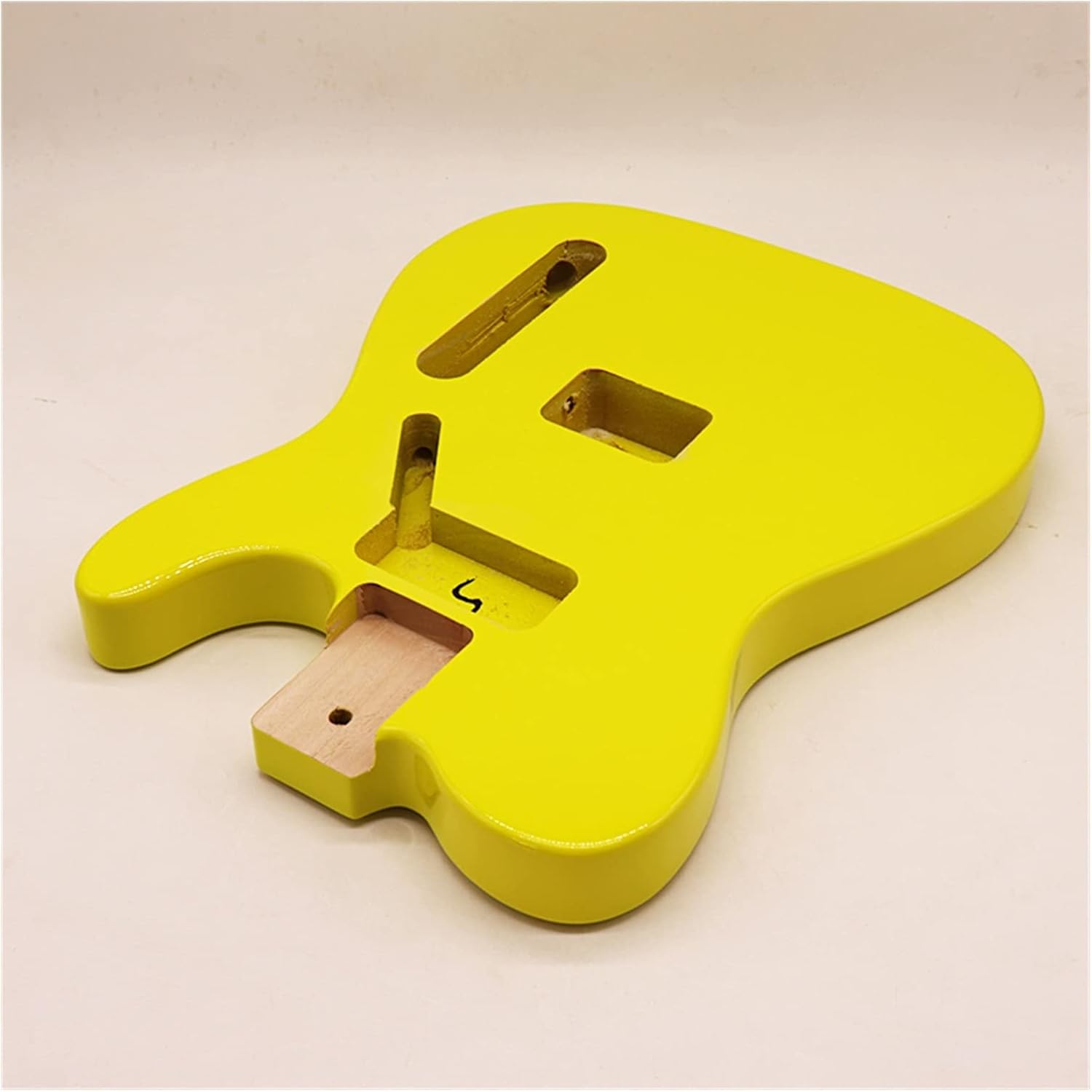 Unfinished Guitar Body Yellow Body DIY Guitar Parts Poplar Wood Guitar Body Guitar Barrel Guitar DIY Accessory