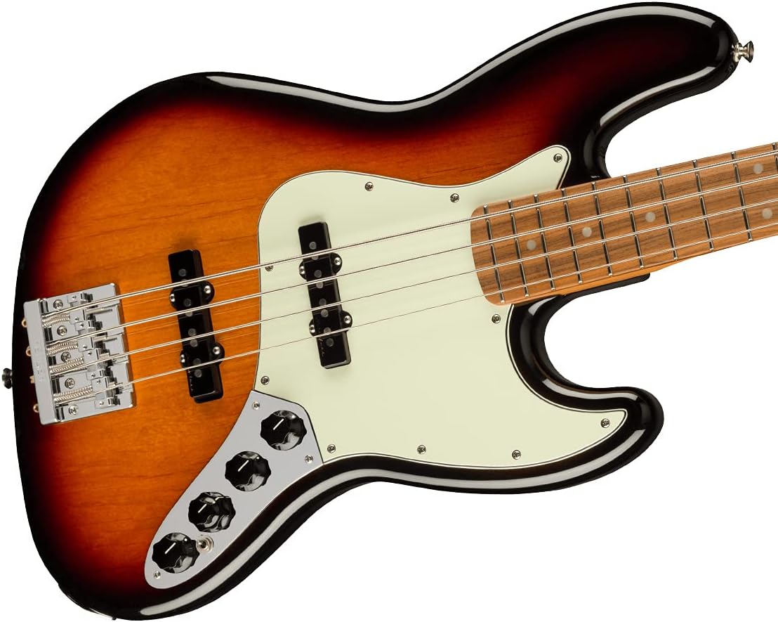 Fender Player Plus Jazz Bass, 3-Color Sunburst, Pau Ferro Fingerboard