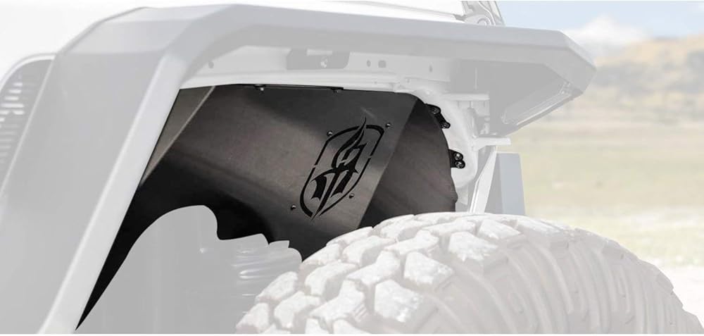 ROAD ARMOR Stealth Front Fender Liner Jl Body Armor Raw Stainless Steel