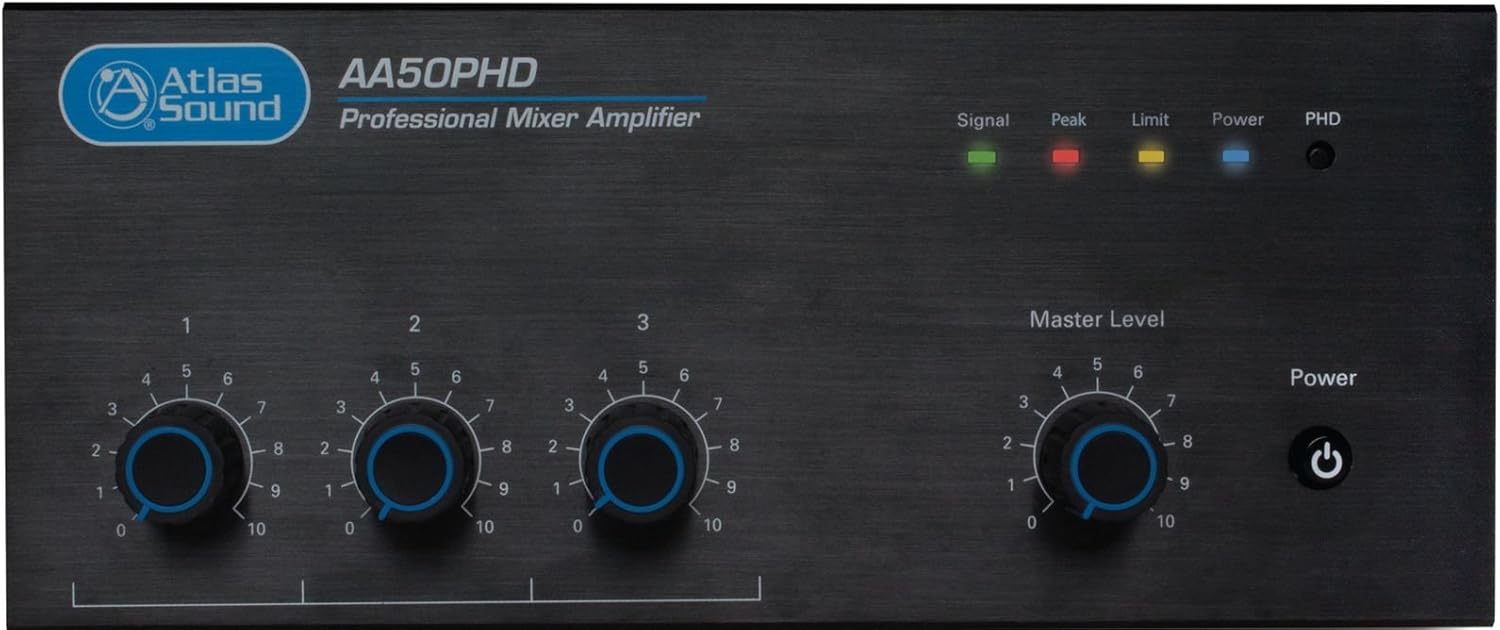 Atlas Sound 50W 3 Input Mixer Amplifier