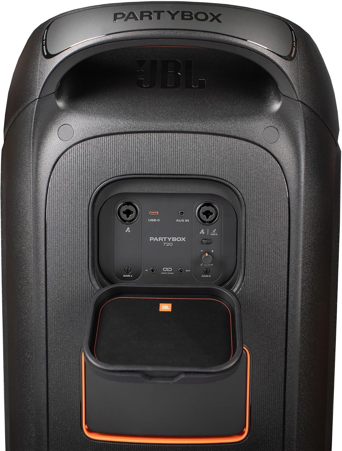 JBL PartyBox 720 Portable Bluetooth Speaker | Powerful 800W Sound | Dynamic Lightshow | 15-Hour Playtime |for Indoor & Outdoor Events | Wireless Streaming | Splashproof + AUX Cable + Microfiber Cloth