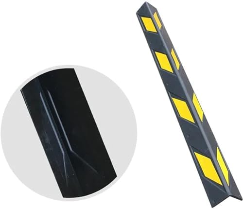 Car Park Corner Guards Rubber Protector Wall Corner Bumper Guards, Garage Wall Protectors, Car Parking Warehouse, Yellow Safety Strips Garage Wall Pro,Black+yellow-15pcs120cm