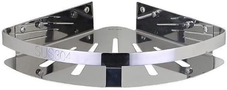 Corner Shower Caddy Modern Durable 304 Stainless Steel Corner Shelf, 1-3 Layers Silver Polish Rack Wall Mount Bathroom Organizer Storage Rack Shower Organizer (Color : A Triangular shelf)