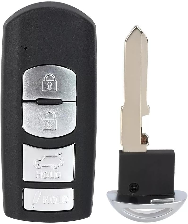 Yewong Replacement Remote Car Key Fob for Mazda CX-9 2010-2015 CX-7 2010-2012 FCC ID: WAZX1T763SKE11A04 Model:SKE11A-04 315Mhz 4 Buttons
