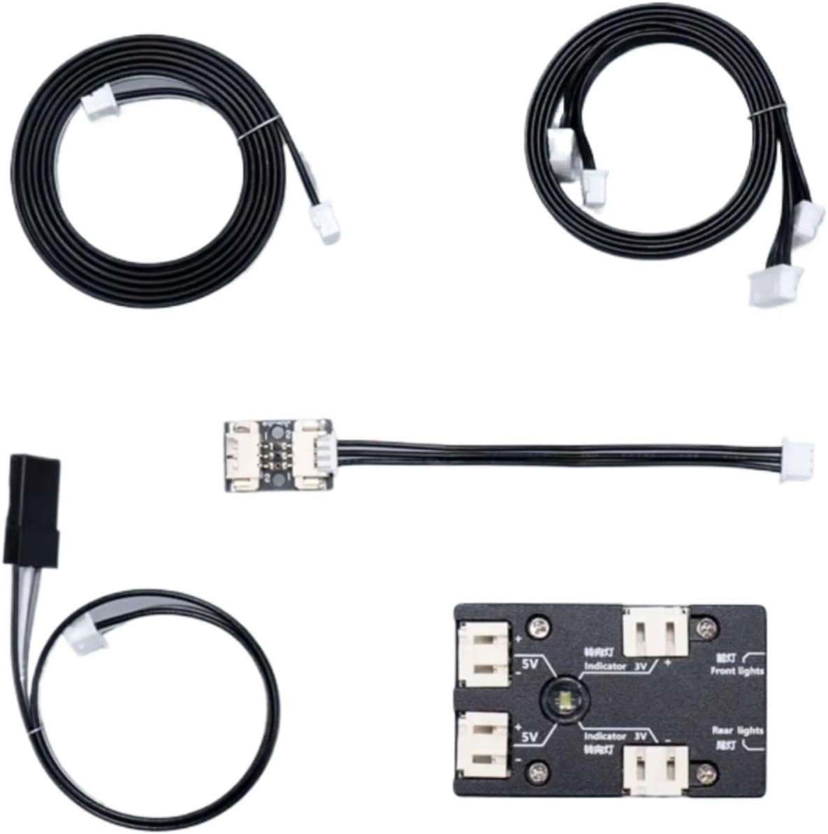 RC Car Spotlight Kits for Nooxion Fury Bear NX-J01 RC Model Truck Lighting System Adapter Module Cables Suitable Sound Light Kits Upgrade Accessories Replacement Parts