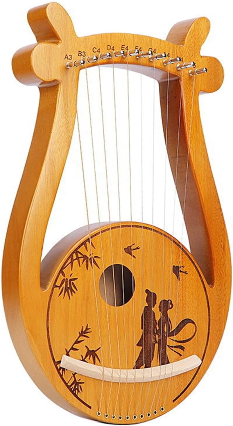 Lyre Harp Set 10-string Harp Easy-to-learn Portable String Instrument(10 string 2)