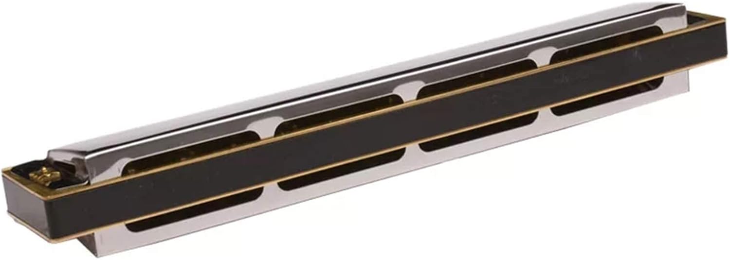 Harmonica 2 Timer Tremolo Harmonica 24 Holes Traditional Dual Notes Key C Harp Brass Reeds Musical Instruments