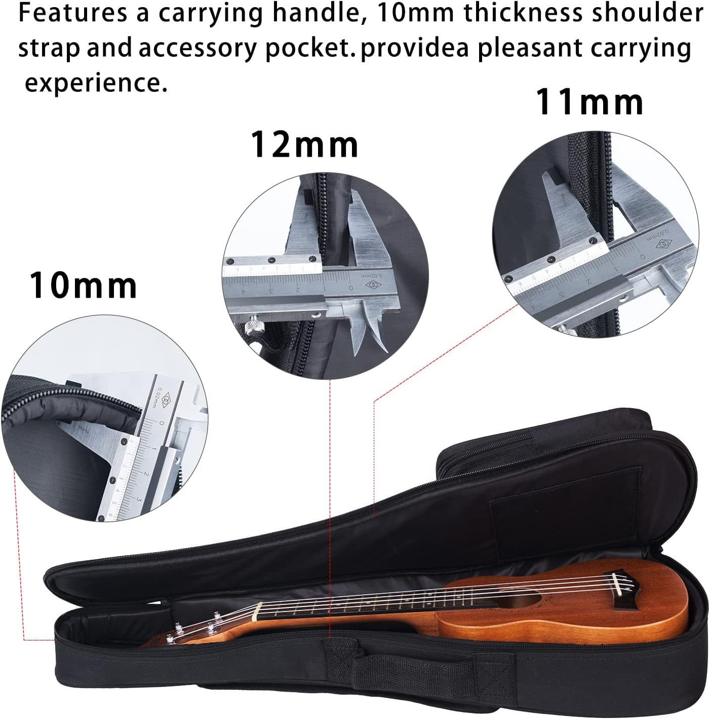 EASTROCK Concert Ukulele Mahogany Beginner Electric Built-in Digital Tuner Ukelele 23 inch Big PackageKit. Ukulele Ukalalee Suitable for adults, Beginners. (23-Mahogany-EQ)