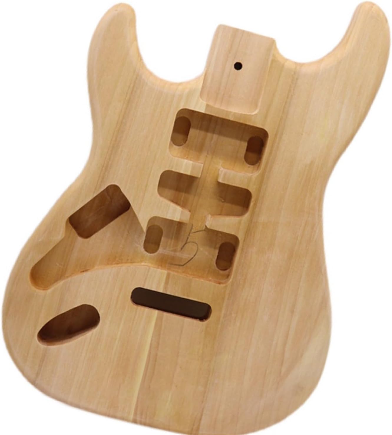 Guitar Body Guitar Replacement Parts Poplar Body Solid Wood 3-4 Piece Left-hand Electric Guitar Body Modification Assembly DIY Electric Guitar Accessories