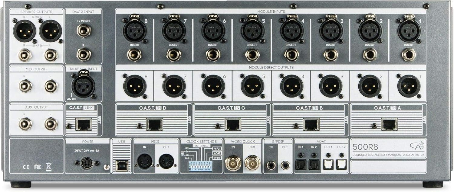 Cranborne Audio 500R8 USB Audio Interface and 8-slot 500 Series Chassis