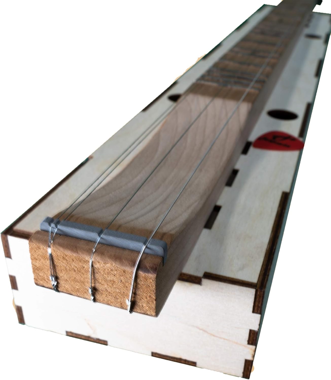 Mountain Dulcimer KIT All WOOD Build-it-Yourself 4-String Dulcimer with CHERRY neck. FUN and EASY to Build and PLAY! Great for Travel, GIFT, Group or Homeschool Activity - DIY Kit - Made in USA