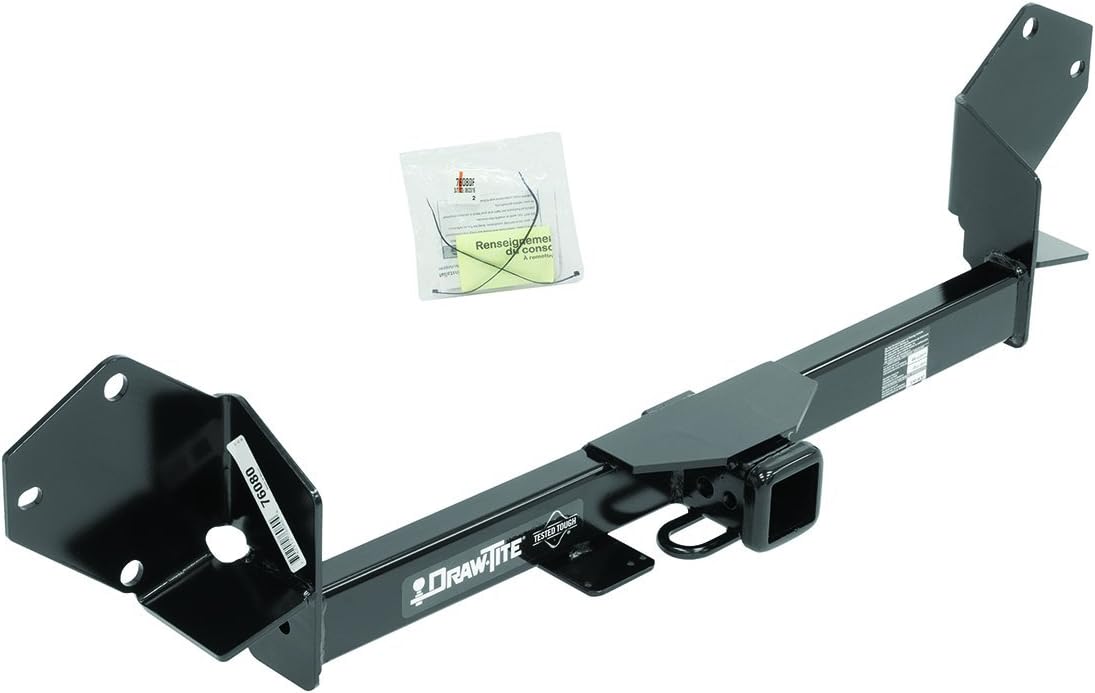 Draw-Tite 76080 Class 3 Trailer Hitch, 2 Inch Receiver, Black, Compatible with 2016-2018 Buick Envision