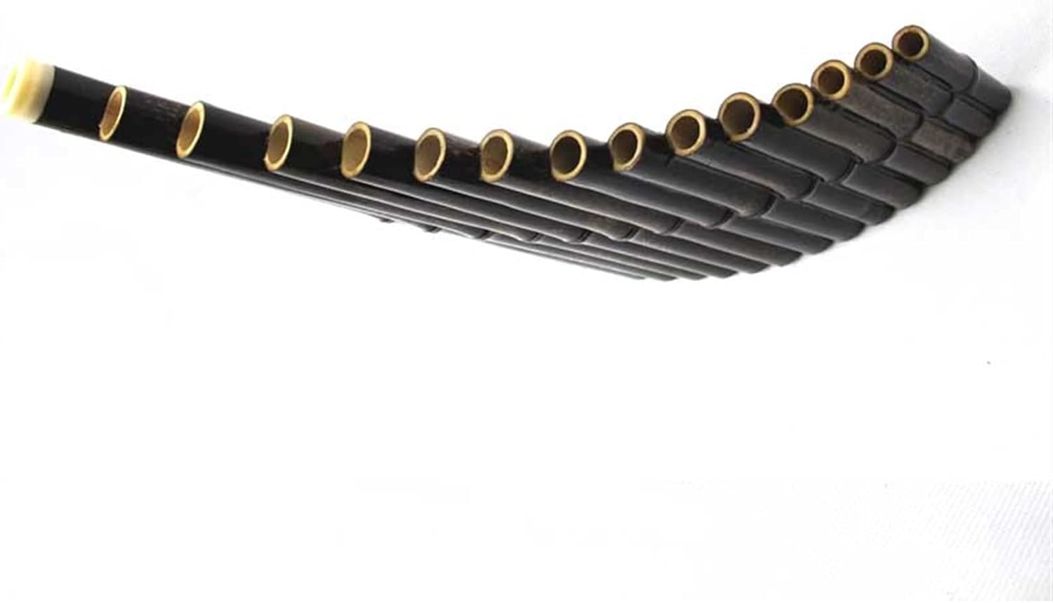 Purple Bamboo 15-Pipe D-Key Panpipe National Wind Instrument