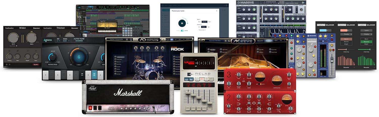 Focusrite Scarlett 2i2 (4th Gen) USB Audio Interface and Waves Musicians 2 Bundle