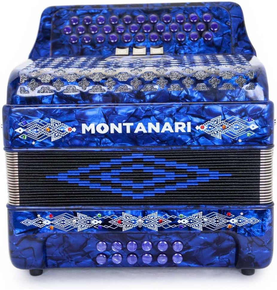 Montanari 3412 3S Accordion FBE Blue