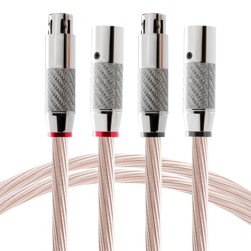 Cable Silver Mixed XLR Balance 3 Pin XLR Balanced Cable(0.5 m)