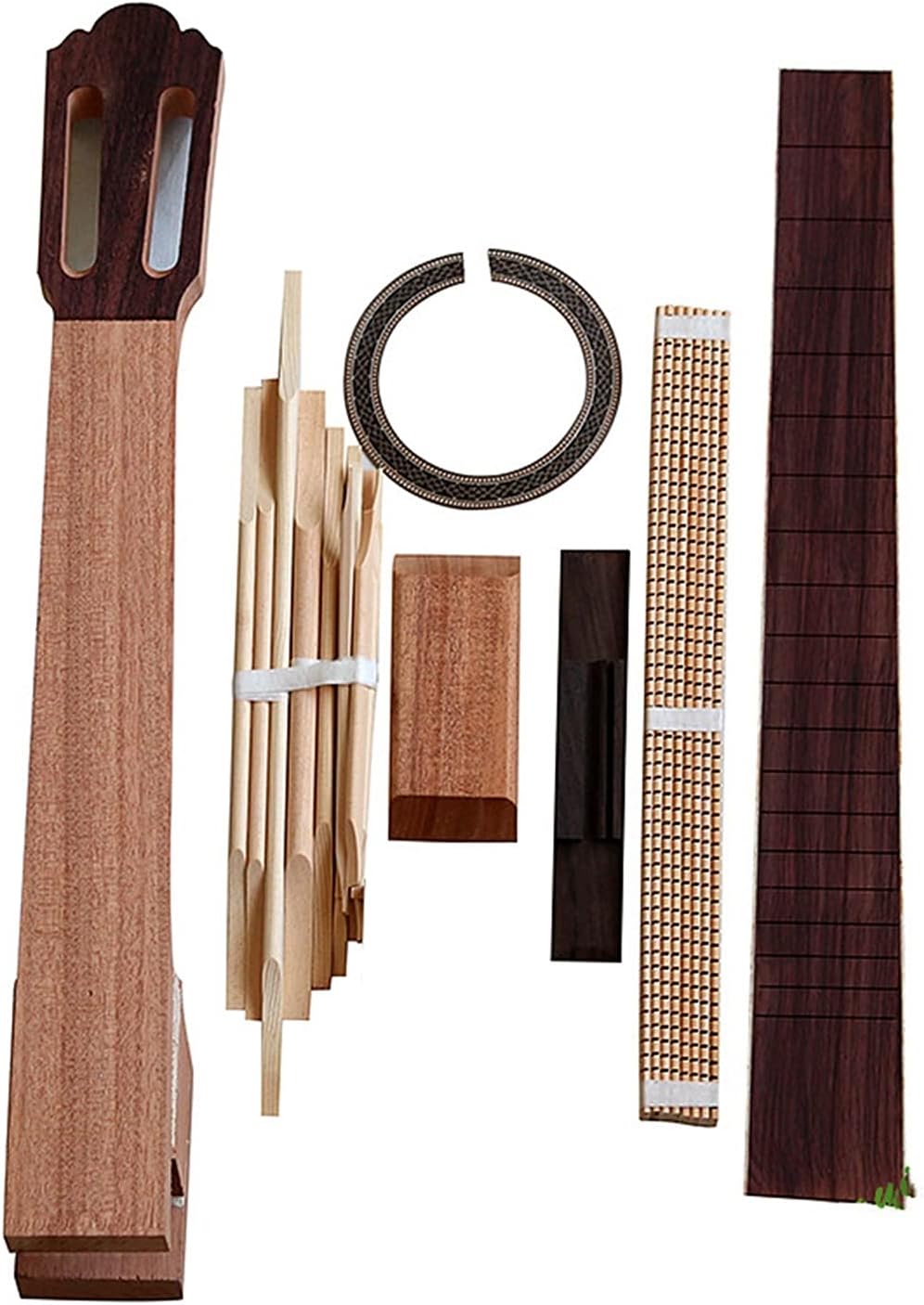 Unfinished Guitar Kit 1 Set Spain Classical Guitar Kits DIY Assembly Accessories Handmade ​Guitar Body
