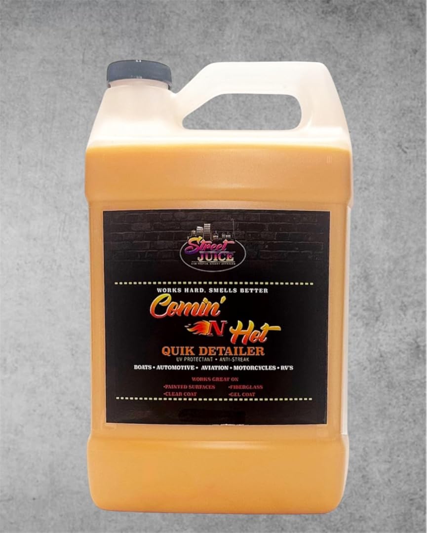 CNH1 - Street Juice Products Spray Wax for Car Detailing Safe for Cars, Trucks, Motorcycles, Boats, RVs & More, 1 Gallon