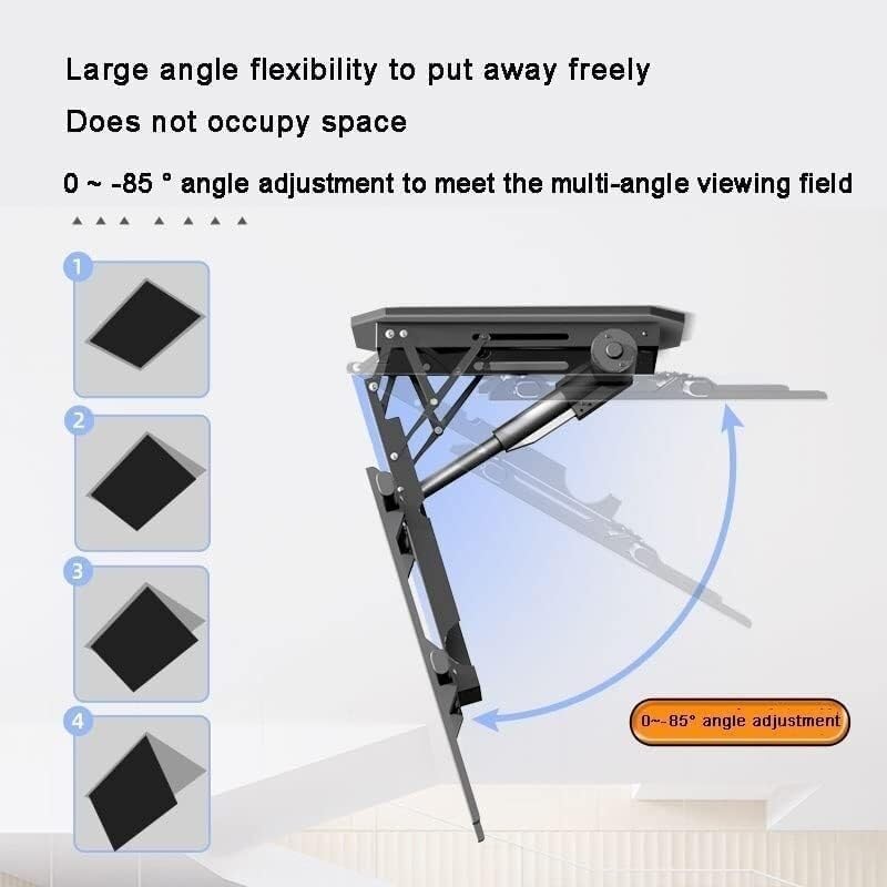 tv mounting Bracket TV Wall Mount Ceiling Mount Tv Bracket - 0-85° Flip Down TV/Monitor Bracket, Electric TV Mount with Remote Control tv Stand Mount
