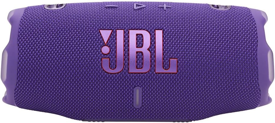 JBL Charge 6 Waterproof Portable Speaker Bundle with gSport Carbon Fiber Case (Purple)
