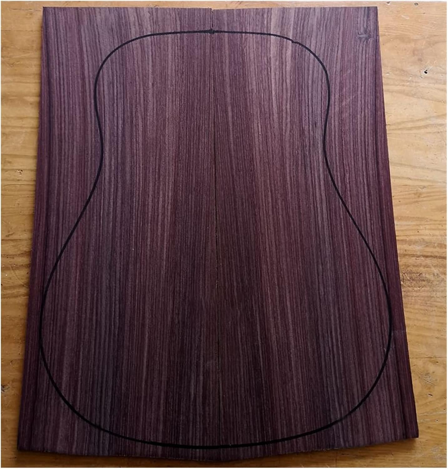 India Rose Wood Back Panel Wool Guitar Production Material Accessories DIY Guitar Kit (Color : 12)