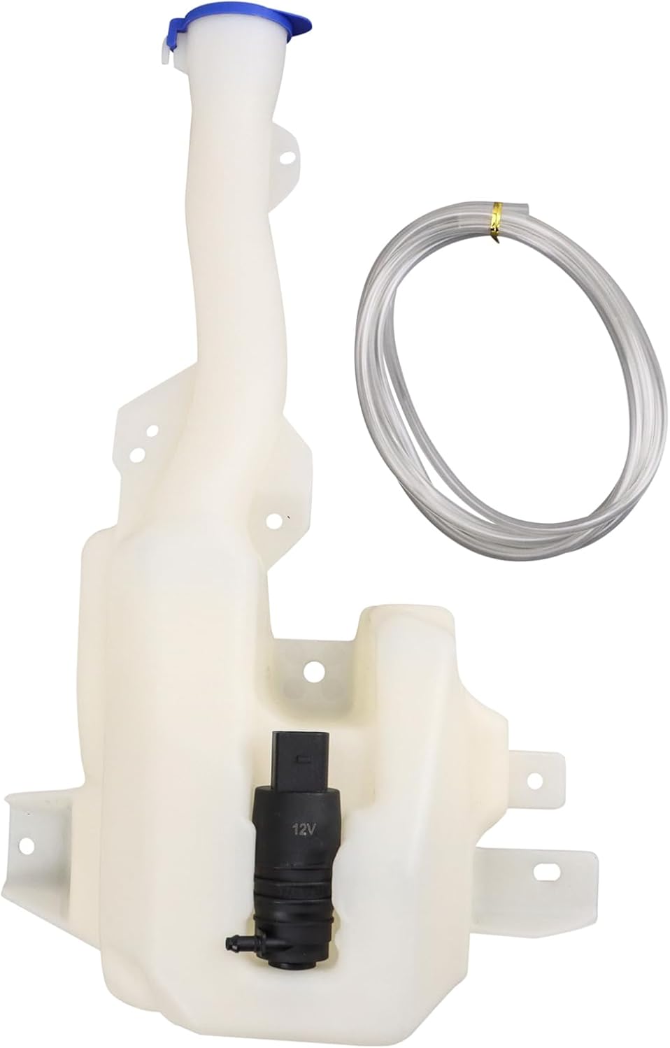 TRQ Windshield Washer Reservoir FO1288230 Compatible with 2016-2020 Ford Mustang