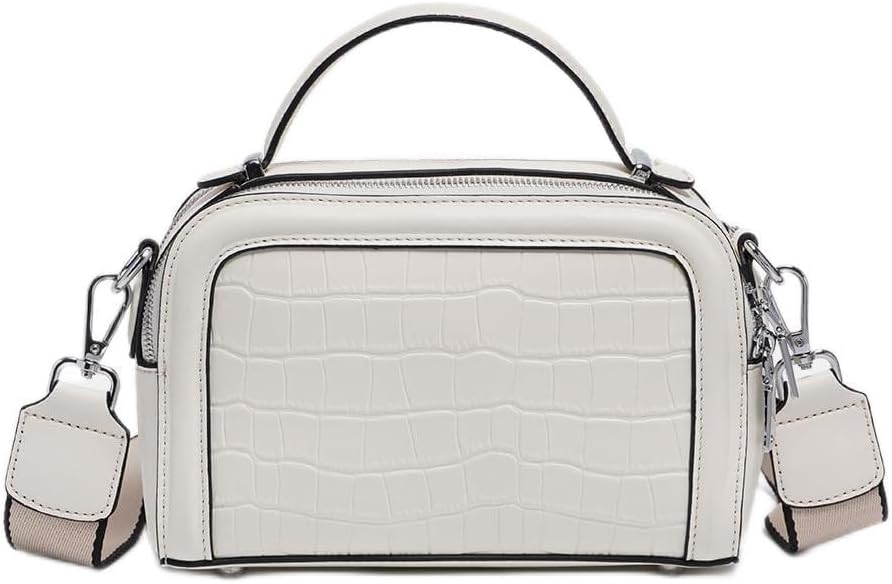 zency Genuine Leather Crossbody Bags for Women Zipper Vintage Shoulder Purse Handbags Medium Size ZC1928