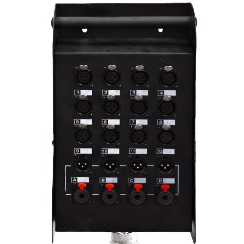 Seismic Audio - SAXQ-12x4x25 - 12 Channel 25' XLR Snake Cable with XLR and 1/4