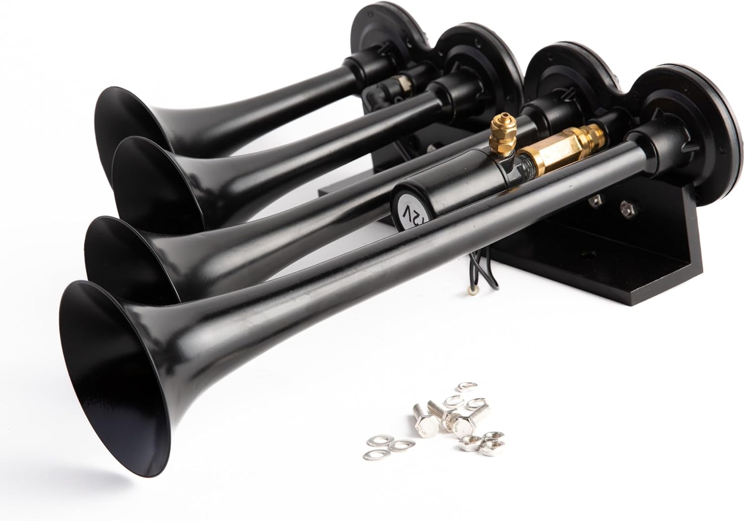 Four trumpet loud horn V003A/V003AB (Black)