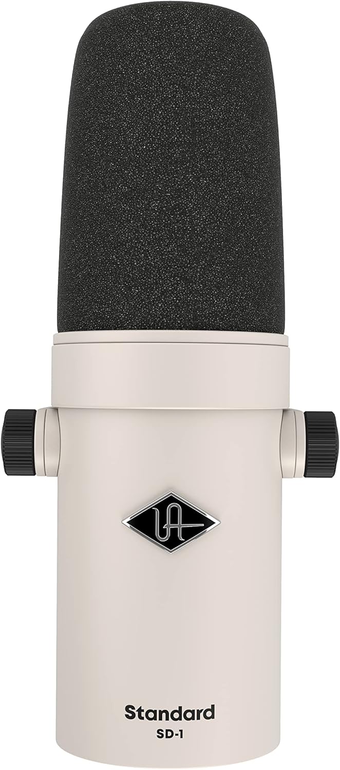 Universal Audio SD-1 Standard Dynamic Microphone, White & UA Volt 2 USB Audio Interface for Recording, podcasting, and Streaming with Essential Audio Software, Including $400 in UAD Plug-ins