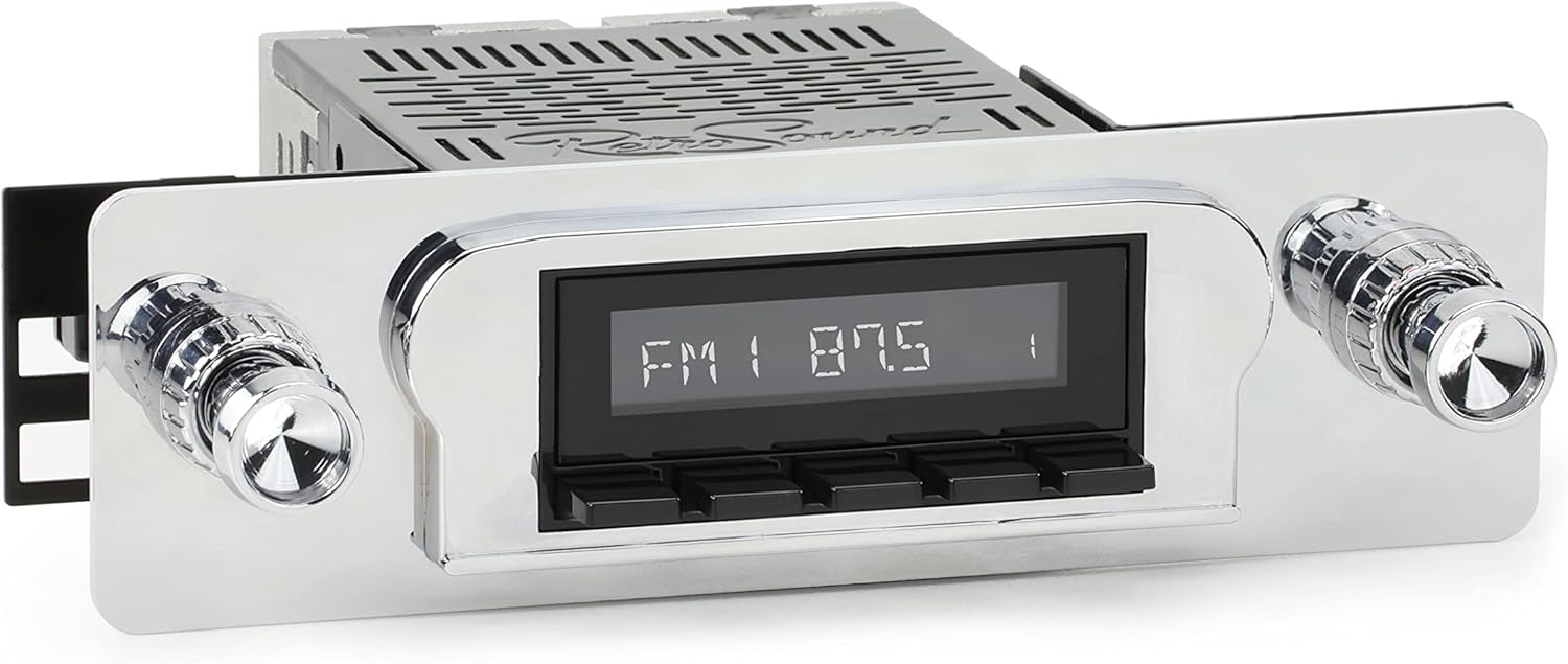 RetroRadio Compatible with 1960-61 Ford Fairlane Features Include Bluetooth, USB, AM/FM HB-M2-122-04P-74PF2
