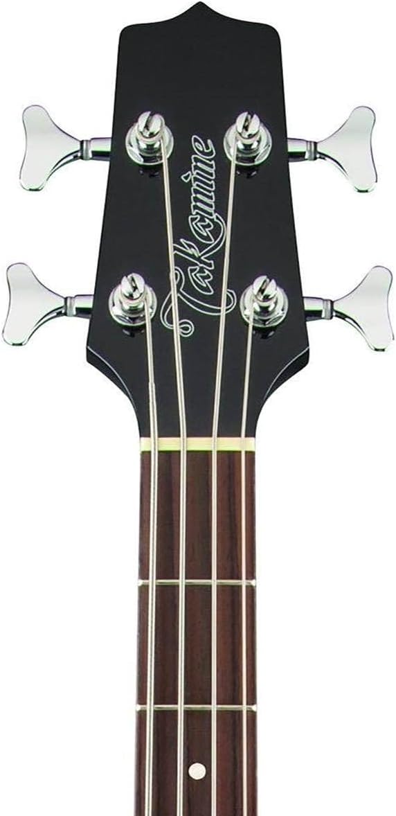 Takamine G Series GB30CE-BLK Jumbo Acoustic Electric Bass Guitar, Venetian Cutaway, Black