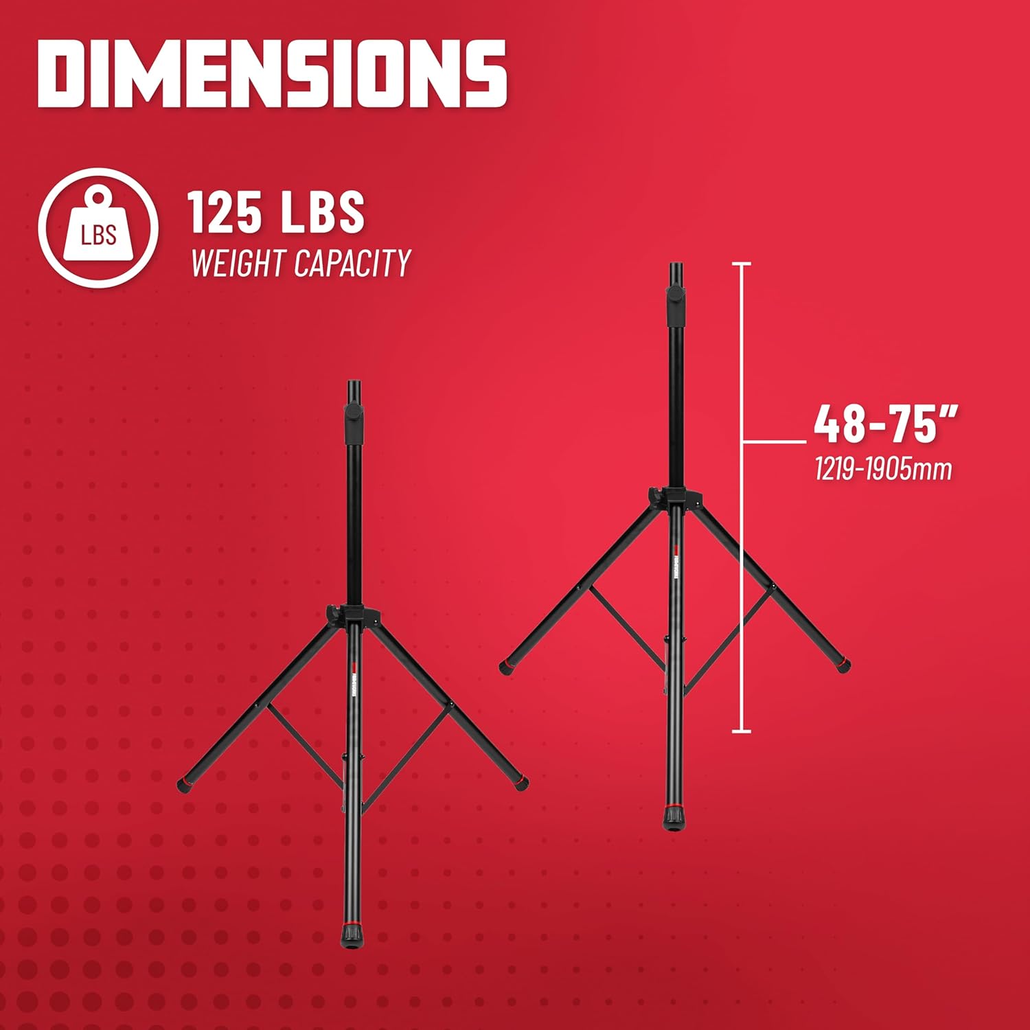 Gator Frameworks Deluxe Set with Self Rising Lift Assist Includes (2) Speaker Stands and Nylon Carry Bag, (GFW-SPK-3000SET)