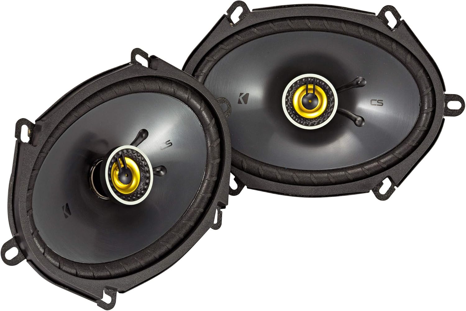 KICKER CS Series CSC68 6 x 8 Inch Car Audio System Speaker, Black (2 Pack)