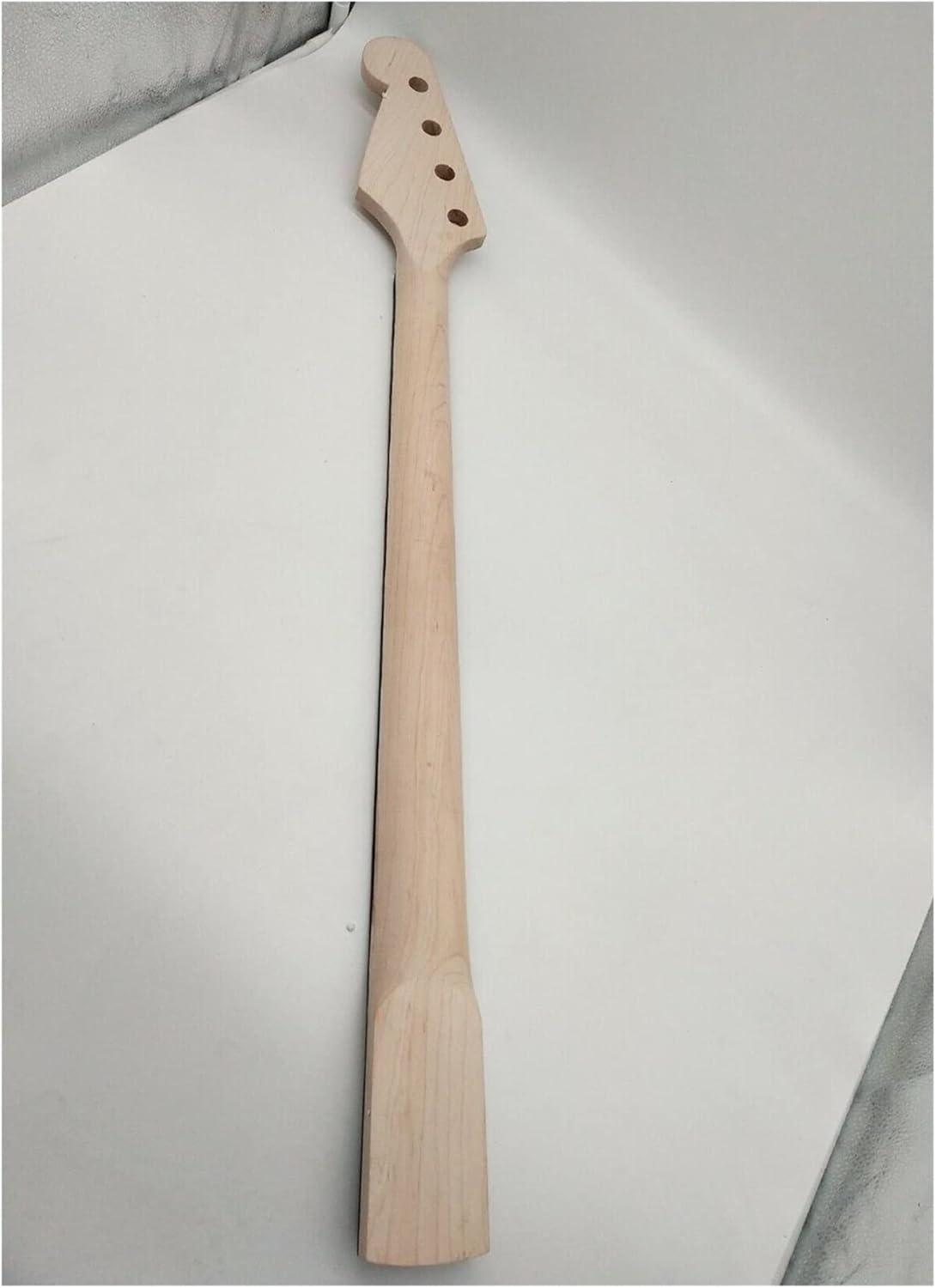 ZUZU Fretless Maple 20 Fret Neck for Electric Bass Guitar Neck Parts Replacment Unfinished Guitar Neck