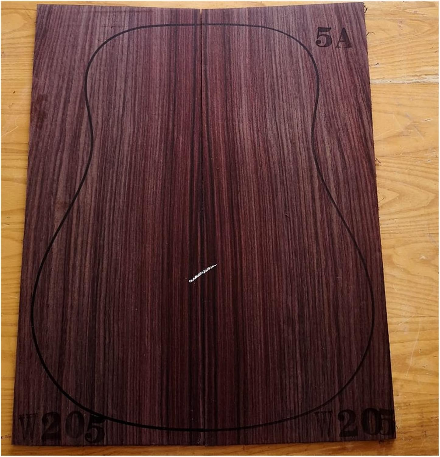 India Rose Wood Back Panel Wool Guitar Production Material Accessories DIY Guitar Kit (Color : 22)