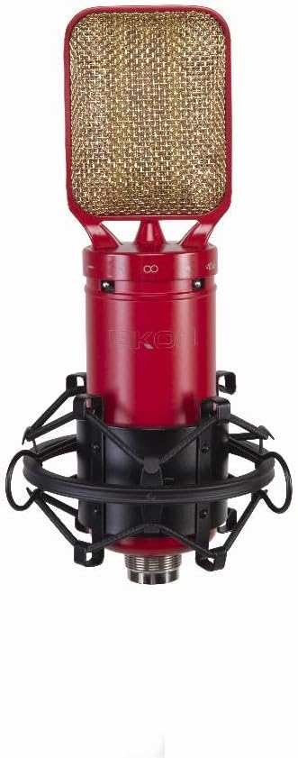 Eikon RM8 Professional Ribbon Microphone (Red & Gold), for Voice/Acoustic Instruments, includes Case