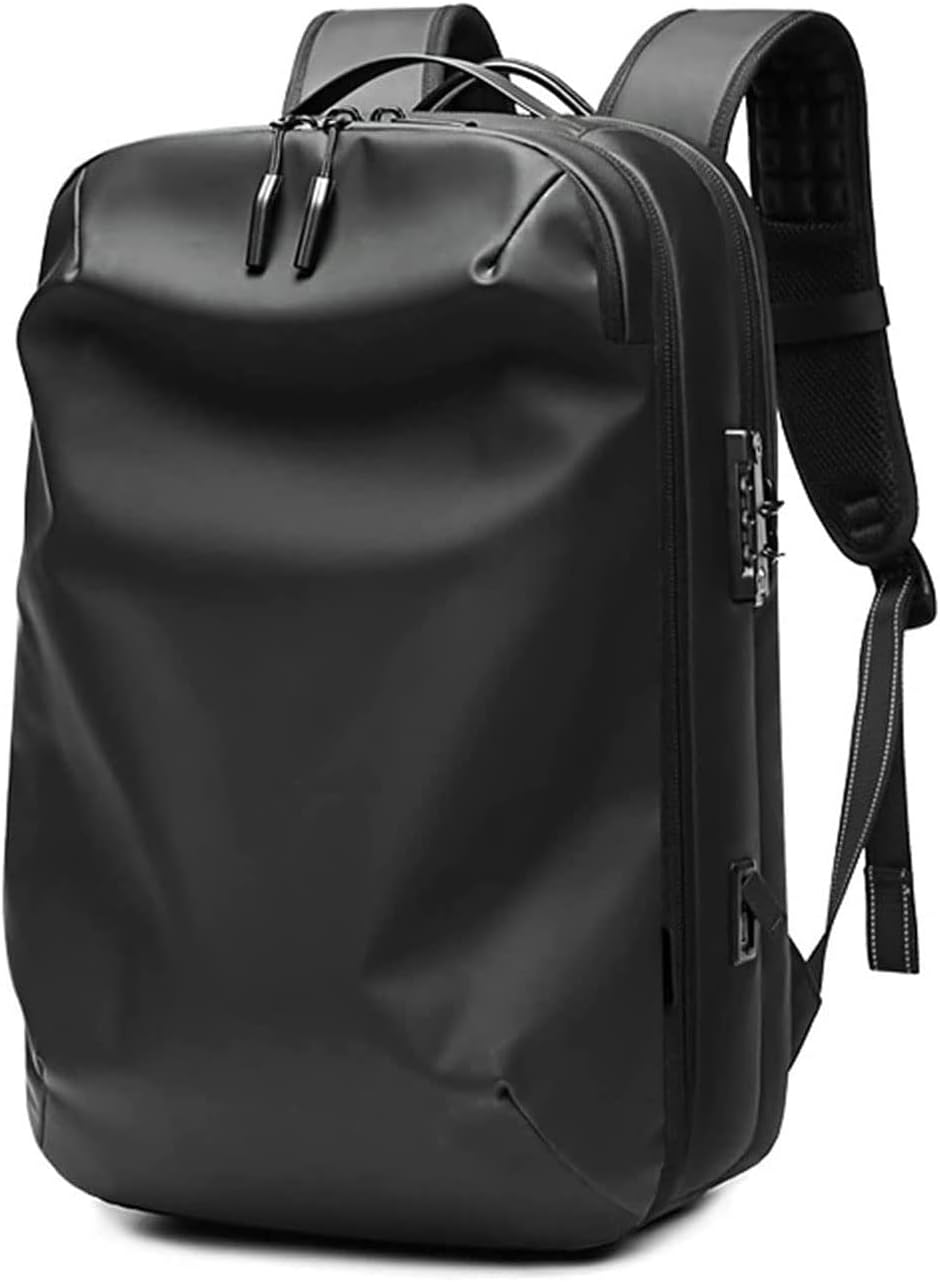 Men's Backpack, Anti-Theft Combination Lock Laptop Backpacks, Large-Capacity Business Travel Shoulder Bags Handbag