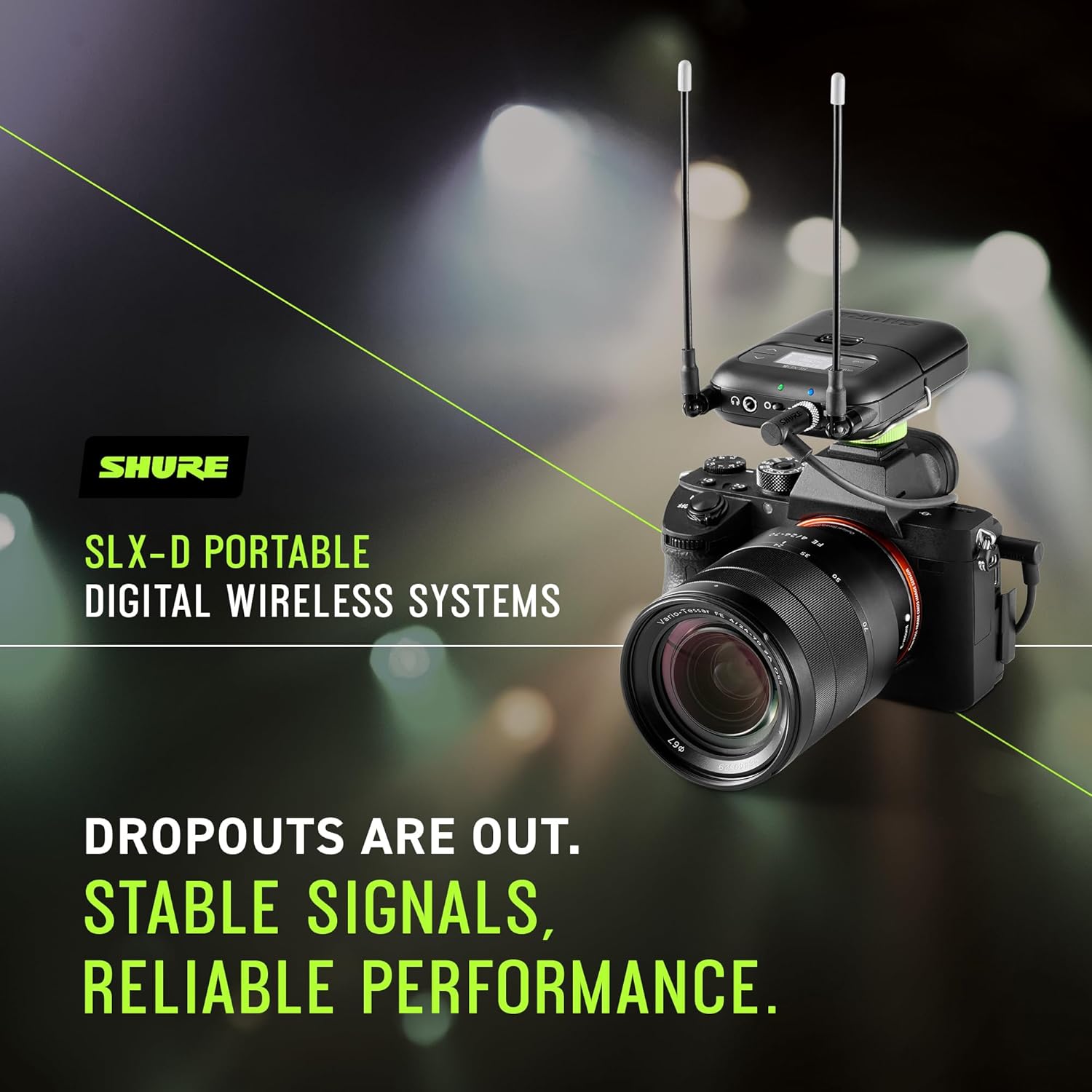 Shure SLXD15/85 Wireless Bodypack System with WL 185 Lavalier Microphone - G58 Band