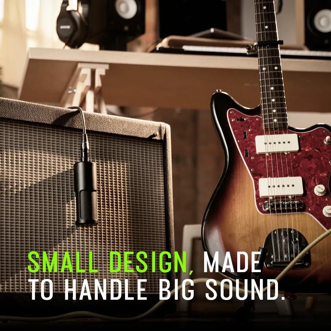 Shure SM4-K Studio Condenser Microphone – XLR Mic for Home Studio Recording, Vocals & Instruments with Mix-Ready Sound & All-Metal Construction, Black