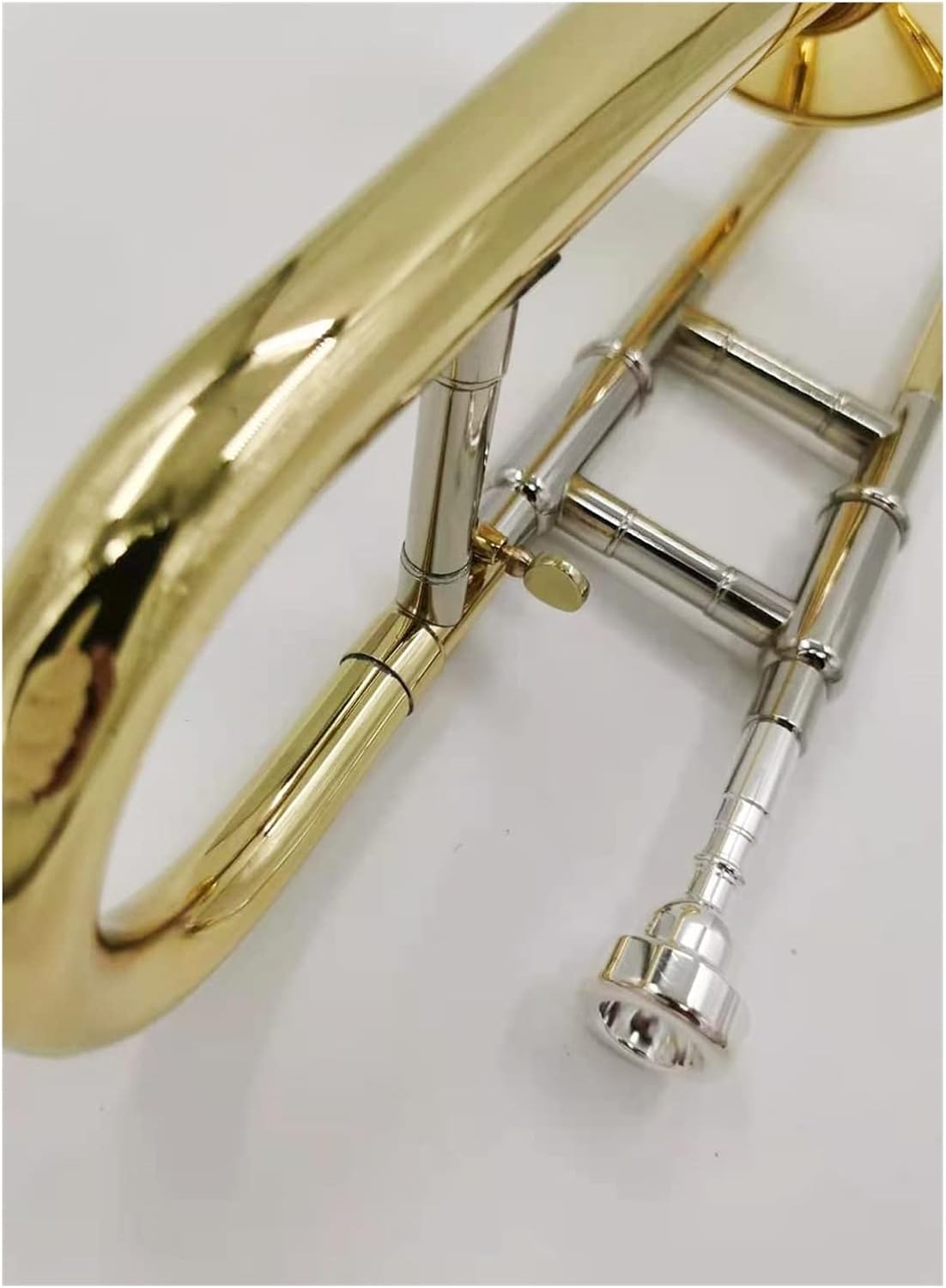 FLFL Student Trombone B-Flat Trombone Musical Instrument is Suitable for Beginners and Adult Colleges to Perform General Examinations