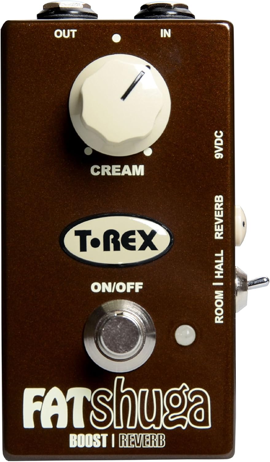 T-Rex Engineering FAT-SHUGA Reverb Guitar Effects Pedal with Overdrive/Boost Functionality (10178)