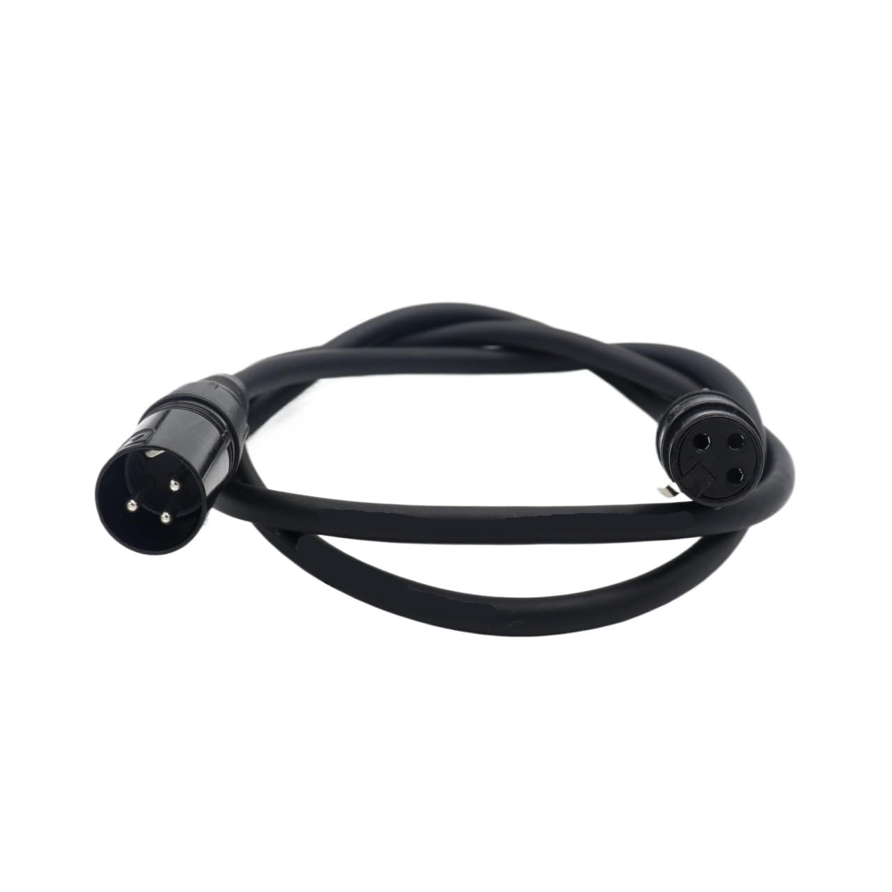 Signal Cable 3-Pin XLR Male to Female Balanced Extension Cord for Stage Lighting Controller(1m)