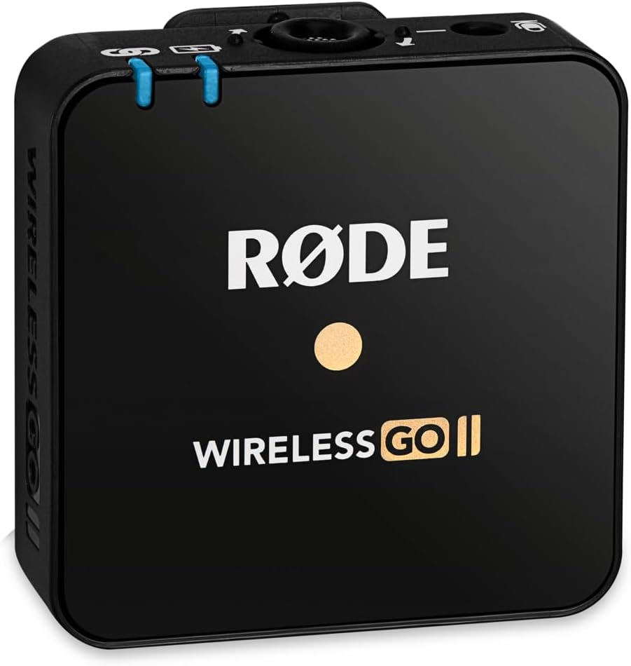RØDE Wireless GO II TX Ultra-compact Wireless Transmitter with Built-in Microphone, On-board Recording and up to 200m Range for Filmmaking, Interviews and Content Creation (Transmitter Only)