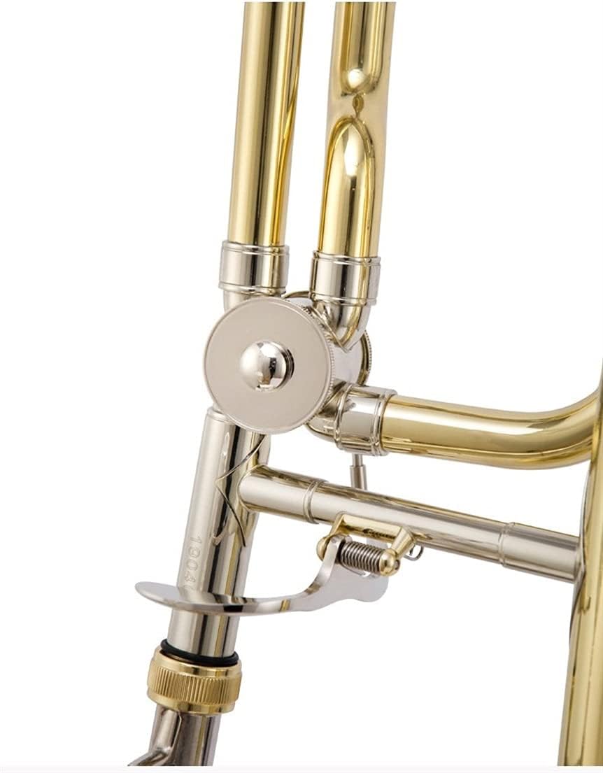 Student Trombone Tune Trombone B/F Drop Lacquer Gold Nickel-Plated Copper-Nickel Alloy Telescopic Tube Trombone Kit